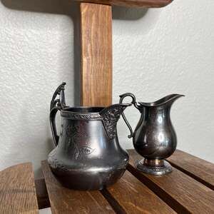 Vintage Camille & Taunton Silver Plate Pitchers